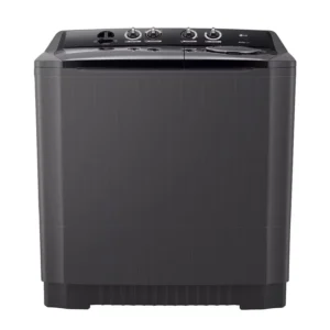 LG 18 Kg Twin Tub Washing Machine, Wind Jet Spray, Roller Jet, 3 Wash Programs, Color Black Model - P1861RWNT - International Version.