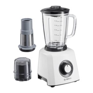 Bosch 1.5 Liter Stirring Machine, Smoothie Filter and Grinder, German Engineering, Color White/Silver Model - MMB33P5BGB - 1 Year Brand Warranty.