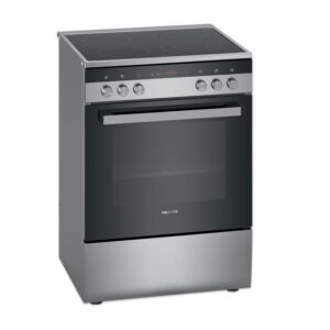 Siemens 4 Zone Cooking Electric Ceramic Cooker, 3D Hot Air Plus, 60 x 60 cm, Color Stainless Steel Color Silver Model - HK9R3A250M - 1 Year Warranty.