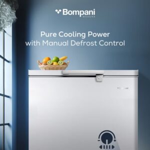 Bompani 259 Liters Chest Freezer, Single Door, Defrost Cooling System, Convertible Freezer and Fridge, Mechanical Control, Lock and Key, Color Silver Model - BOCF250I - 1 Year Full 10 Years Compressor Warranty.