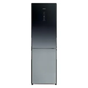 Hitachi 410 Liter Bottom Mount Refrigerator, No Frost, Dual Fan Cooling, Door Alarm, Inverter Compressor, Color Gradation Grey Model - RBG410PUK6X4XGR - 1 Year Full 5 Years Compressor Warranty.