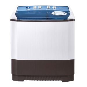 LG 14 Kg Twin Tub Washing Machine, Semi Automatic, Roller Jet, 3 Wash Programs, Lint Filter, Color White Model - P1860RWN - International Version.