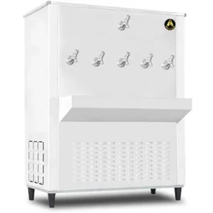 Emelcold 150 Gallon Water Cooler 5+1 Taps Silver Model- SG150 | 1 Year Full 5 Years Compressor Warranty