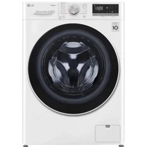 LG 9 Kg Front Load Washing Machine, 1400 RPM, AI DD Steam, ThinQ, Color White Model - F4V5VYP0W - International Version