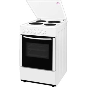 Super General 4 Electric Hot Plate Cooker With Electric Grill Double Glass Door 60 x 55 cm White Model - SGC5401EA - 1 Year Warranty.