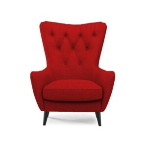 Galaxy Design Louvre Single Seat Sofa Red Color
