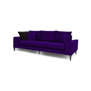 Galaxy Design Quartz 3 Seater Sofa Purple Color