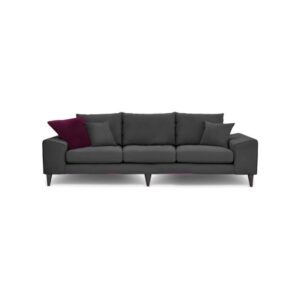 Galaxy Design Quartz 3 Seater Sofa Design Grey Color