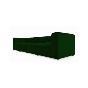 Galaxy Design Juno 4-Seater Sofa with Wood Base - Green
