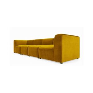 Galaxy Design Juno 4 seater Sofa Wood Base Gold Color