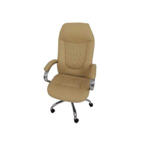 Galaxy Design Office Chair High Back – PU Leather, Beige Model GDFMF-3928