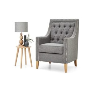 Galaxy Design Sofa Collection Single Seater Sofa Light Grey Color