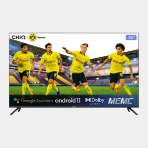 CHiQ 55 Inches LED Smart TV 4K UHD Android TV, Color Black Model - U55G7P - 1 Year Warranty.