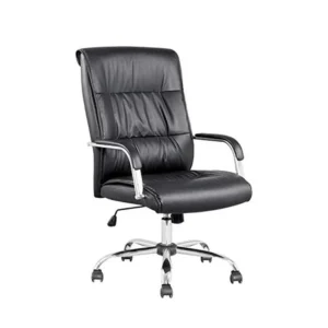 Galaxy Design Leather Office Chair- Black | Model- GDF-J033