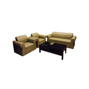 Galaxy Design 3 Piece Modern Living Room Sofa Set – Beige
