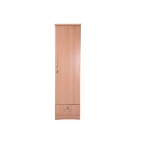 Galaxy Design One Door Wooden Cupboard – Beige (L50 x D50 x H190 cm)