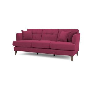 Galaxy Design Ellison Series 3-Seater Sofa – Poly Cotton Fabric, Pure Wood Base, Light Purple Color Model GDFELS-3060-21