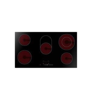 Midea 90 x 52 cm Built-in Ceramic Electric Hob 5 Burner Touch Control Black – Model MC-HV848 | 1 Year Warranty