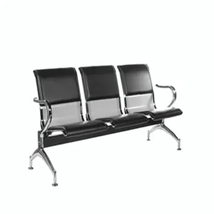 Galaxy Design 3 Seat Airport Visitor Chair Cushioned With PVC Leather | Model- GDFAC03