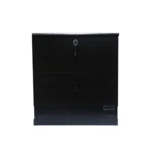 Baby Cabinet with Lockable Doors – Black (80 L x 40 W x 140 H cm)