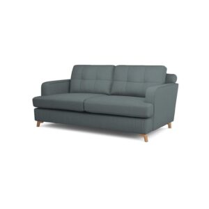 Galaxy Design Zircon 2 Seater Sofa – Velvet Fabric, Pure Wood Base, Gray Color GDFZRC-564-18