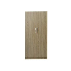 Galaxy Design Kalajot 2 Door Wardrobe, Beige - 182 x 80 x 42 cm