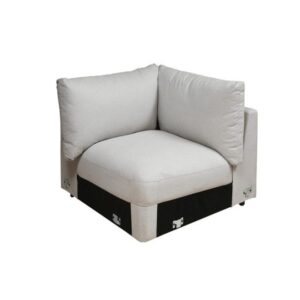 Galaxy Design Danios Corner Single Seater Sofa Ivory