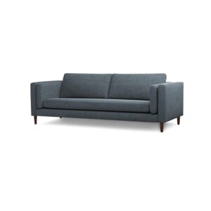 Galaxy Design Eden Series 3-Seater Sofa - Velvet Fabric, Pure Wood Base, Grey Color GDFEDN-564-19