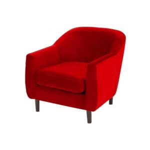 Galaxy Design Tubby Series Single Seat Sofa Red Color