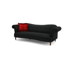 Galaxy Design Moray Series 3-Seater Sofa - 100% Pure Poly Cotton Fabric, Pure Wood Base, Gull Grey Color GDMRS-3060-24