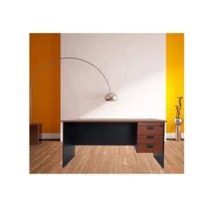 Galaxy Design Office Desk with Fixed Drawers 140cm Color - Cherry - Model - TF-140