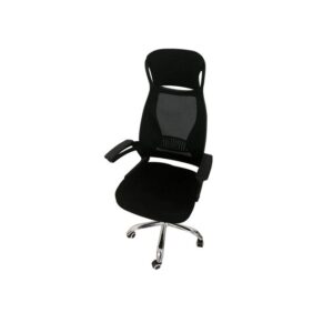 Galaxy Design Office Chair High Back, Mesh Back with Fabric Seat, Black GDFMF-8021