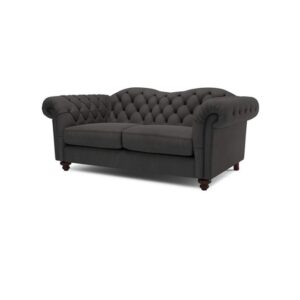 Galaxy Design Windsor 2-Seater Sofa Velvet Fabric, Pure Wood Base, Grey Color GDTS-564-18