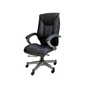 Galaxy Design High back Office Chair – Relaxing Back, Synthetic Leather – Black (Model GDFSB-01BLK)