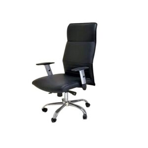 Galaxy Design High back Office Chair – Relaxing Back, Synthetic Leather – Black (Model GDFSB-01BLK)