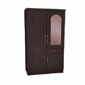 Galaxy Design Wooden 2 Door Cupboard Wenge Color - 200 X 100 X 55 cm