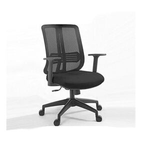 Galaxy Design Low Back Office Chair – Mesh Back, Comfortable Seat, Black Wheel Frame (Model: GDF168B)