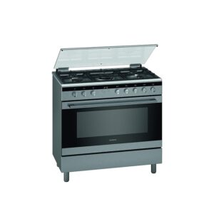 Siemens 90X60cm 5 Burner Gas Cooker Silver Model HG0K9VQ50M | 1 Year Full Warranty.