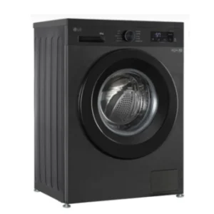 LG Front Load Washer LVF0800PBPC, 8 kg, Inverter Direct Drive, Stainless Steel, Black